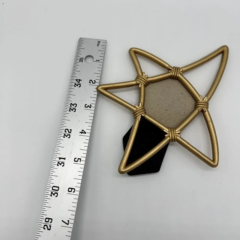 Vintage Star Photo Frame 90's Y2K Gold Tone Celestial Boho Picture Home Decor - Picture 9 of 10